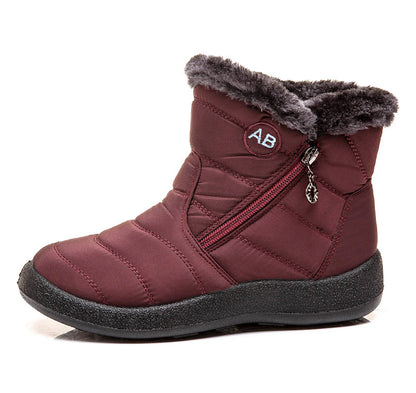Wasserdichte Schneestiefel Plüsch Warme Winterschuhe Legere Leichte Knöchelstiefel