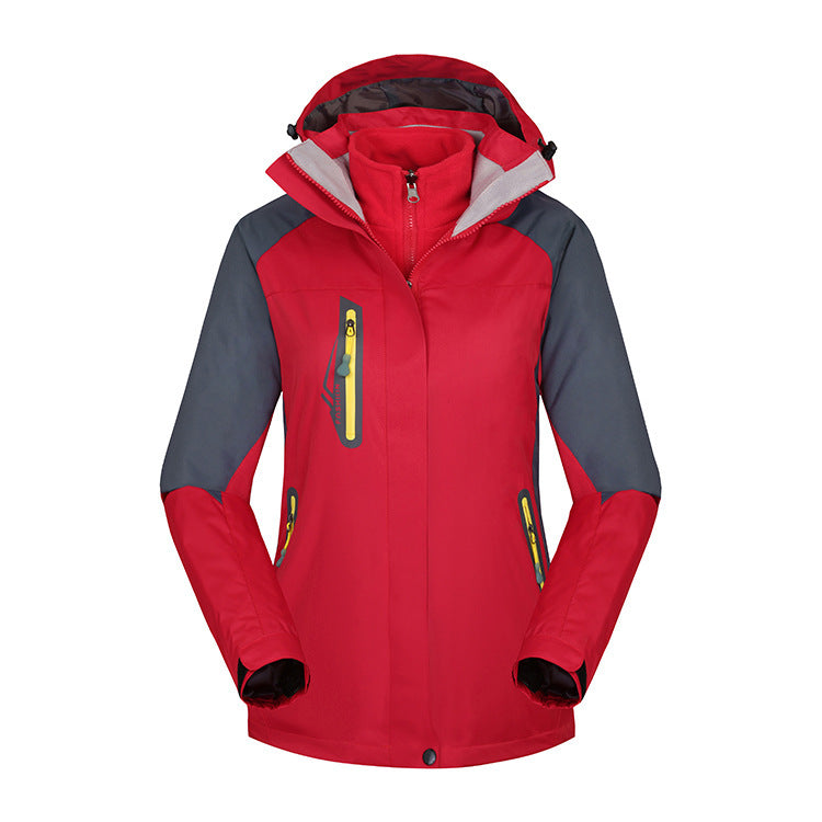 Damenmode Einfache Fleece Wasserabweisende Jacke