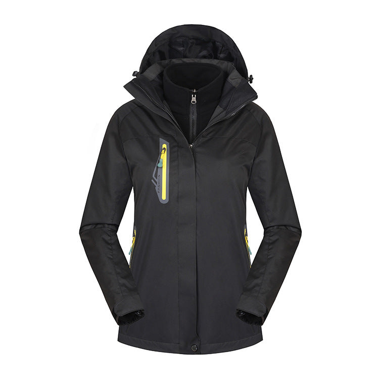 Damenmode Einfache Fleece Wasserabweisende Jacke