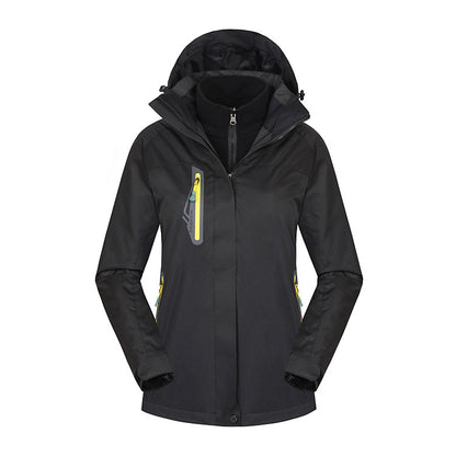 Damenmode Einfache Fleece Wasserabweisende Jacke