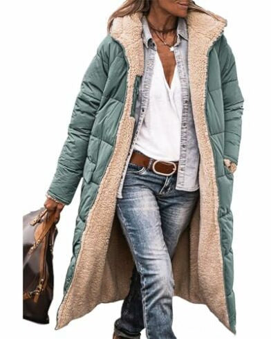 Wie wäre es mit diesem Titel:

**Einfarbige Baumwolljacke mit Kapuze - Langarm Slim Fit Elegante Strickjack