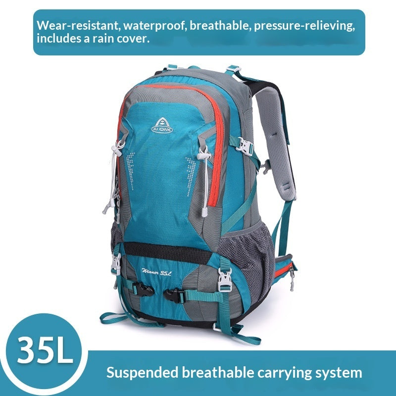 Ai Wang Outdoor Sports Wander- und Trekking-Multifunktionsrucksack aus ultraleichtem Oxford-Gewebe, Unisex, 35 Liter Fassungsvermögen