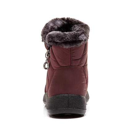 Wasserdichte Schneestiefel Plüsch Warme Winterschuhe Legere Leichte Knöchelstiefel
