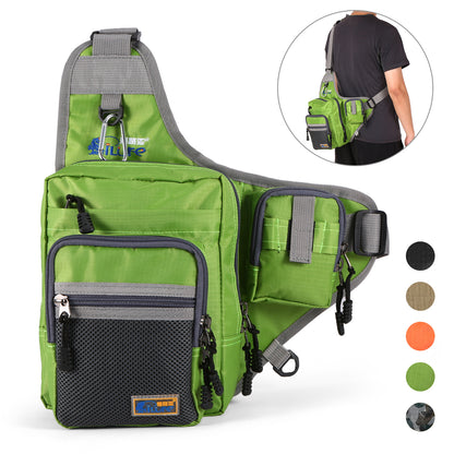 Wasserdichte Canvas Satteltasche - Multifunktionale Angeltasche für Fahrrad
