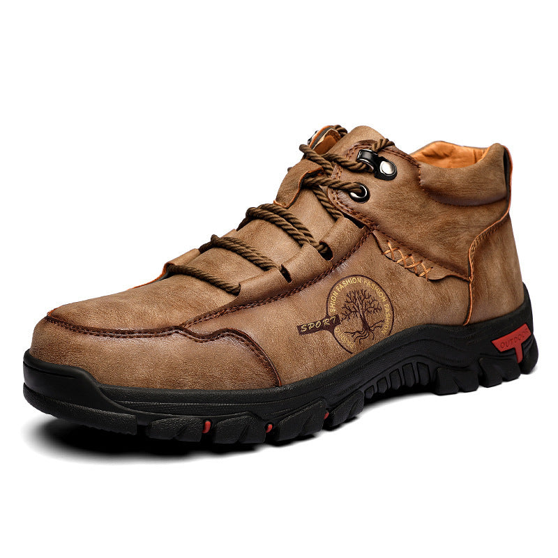 Herren Outdoor Wasserdicht Freizeitschuhe High-Top Bergsteigen