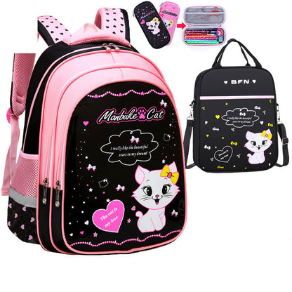 Kinder Schule Nette Katze Druck Rucksack