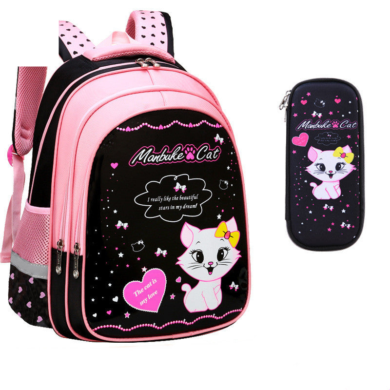 Kinder Schule Nette Katze Druck Rucksack