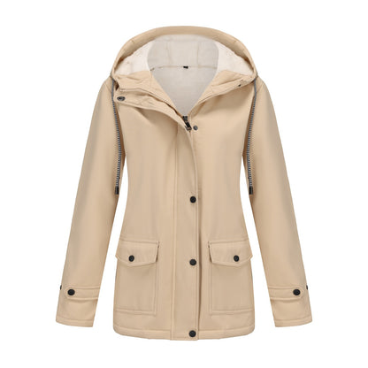Damen Anorak Komposit Fleece-gefütterte wasserdichte Jacke