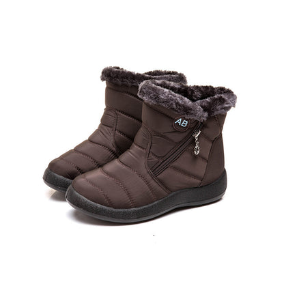 Wasserdichte Schneestiefel Plüsch Warme Winterschuhe Legere Leichte Knöchelstiefel
